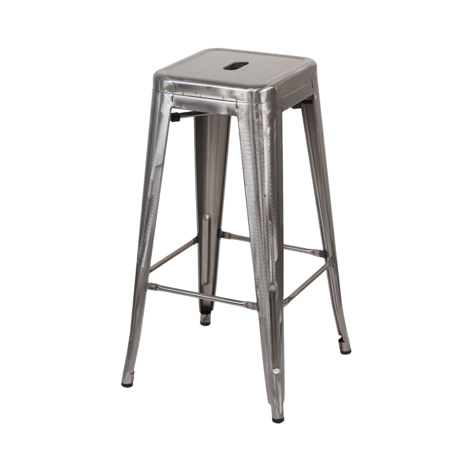 Taburete Medio Industrial Apilable de Acero 43x43x76cm Thinia Home