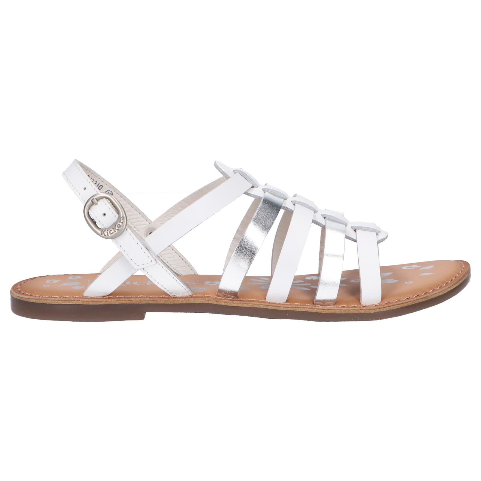 Women's and girls sandals kickers 695574 -30 dixon 31 blanc argent