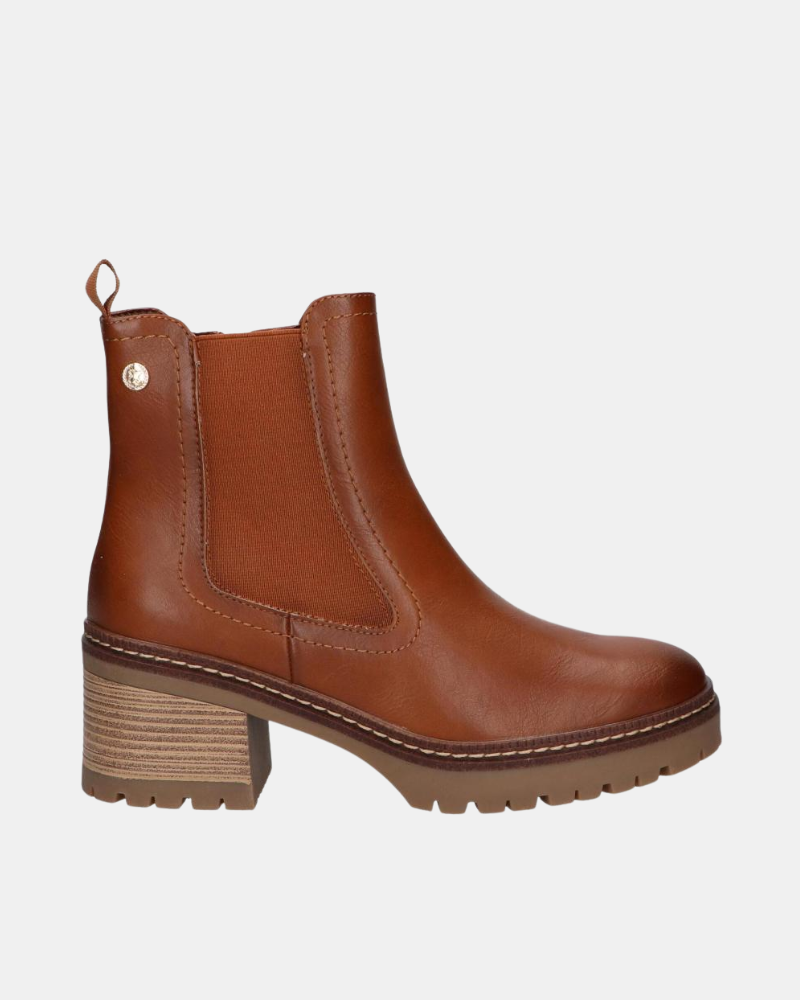 XTI 143370 Botines Altos Mujer Marrón