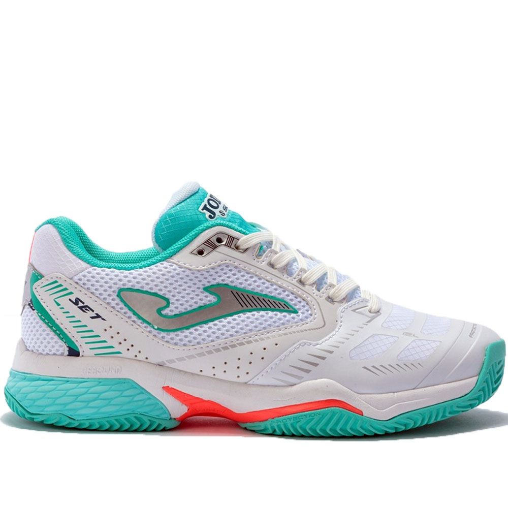 Zapatilla Padel Joma Set Mujer 2115 White Gren 105539  Calzados DEPORTES Deportivos padel Joma MARCAS