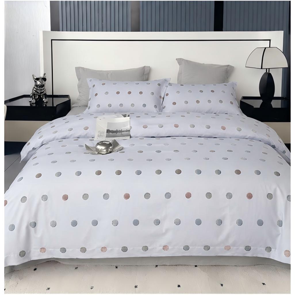 Juego de Funda Nórdica 3/4 Piezas de Algodón Extrasuave Juego de Ropa de Cama 90/105/135/150CM