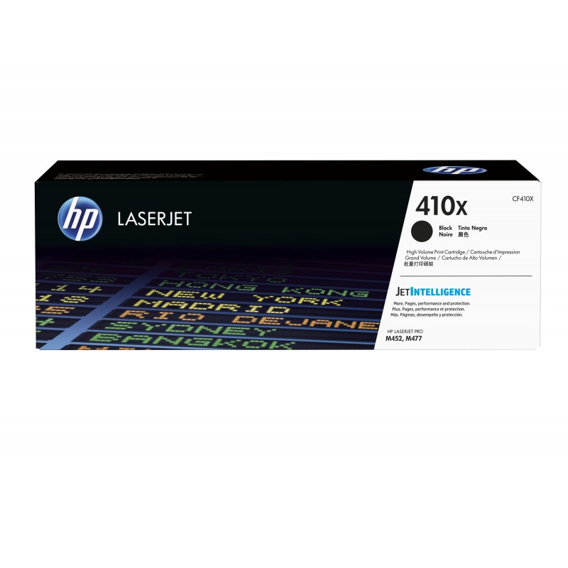 HP - Cartucho de tóner original LaserJet 410X negro de alta capacidad CF410X