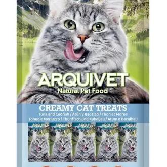 Arquivet Snack Líquido de Atún y Bacalao para Gatos (Gatos , Snacks , Semi-húmedos) - 5x14 gr