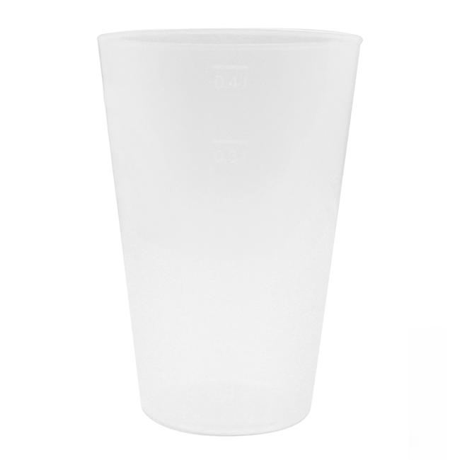 MONOUSO | Vaso Reutilizable Durable PP Cerveza 450ml (300 Uds)