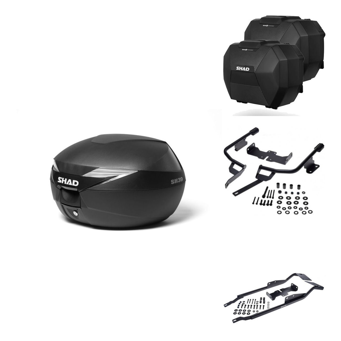 Maletas Sh38x Carbon + Herraje Baul + He KIT-573395