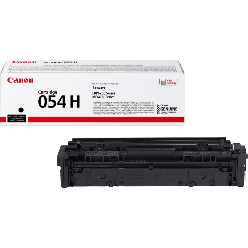 Tóner Canon 054H Negro de Alto Rendimiento para Impresoras Láser