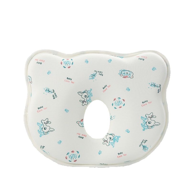 TK Almohada para bebé, viscoelástico, almohada para bebé, antiplagiocephaly, adecuada para recién nacidos de 0 a 12 meses, color rosa