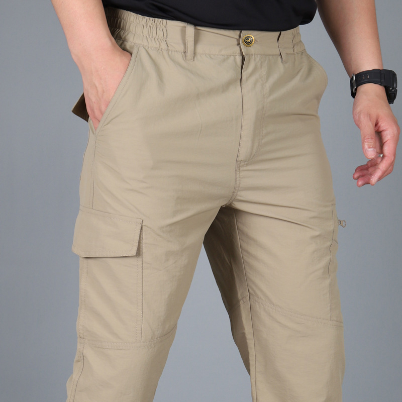 TK Pantalones Tácticos Para Hombre Resistentes Al Agua Con Múltiples Bolsillos Trabajo Al Aire Libre Casual Para Acampar Y Senderismo