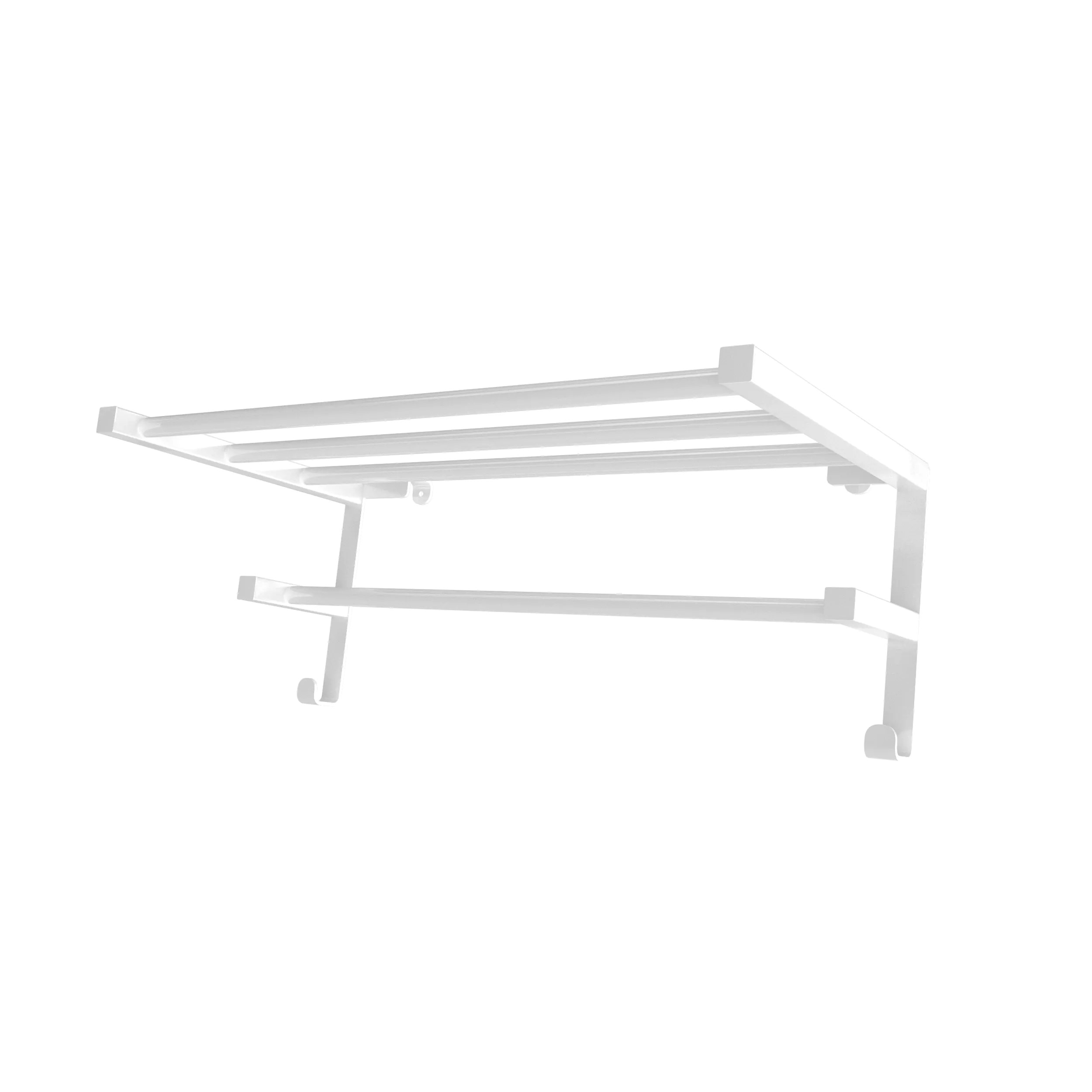 Toallero para radiador seca toallas eléctrico Hygge Family accesorio funcional BLANCO MATE 520x284 mm, barras redondas