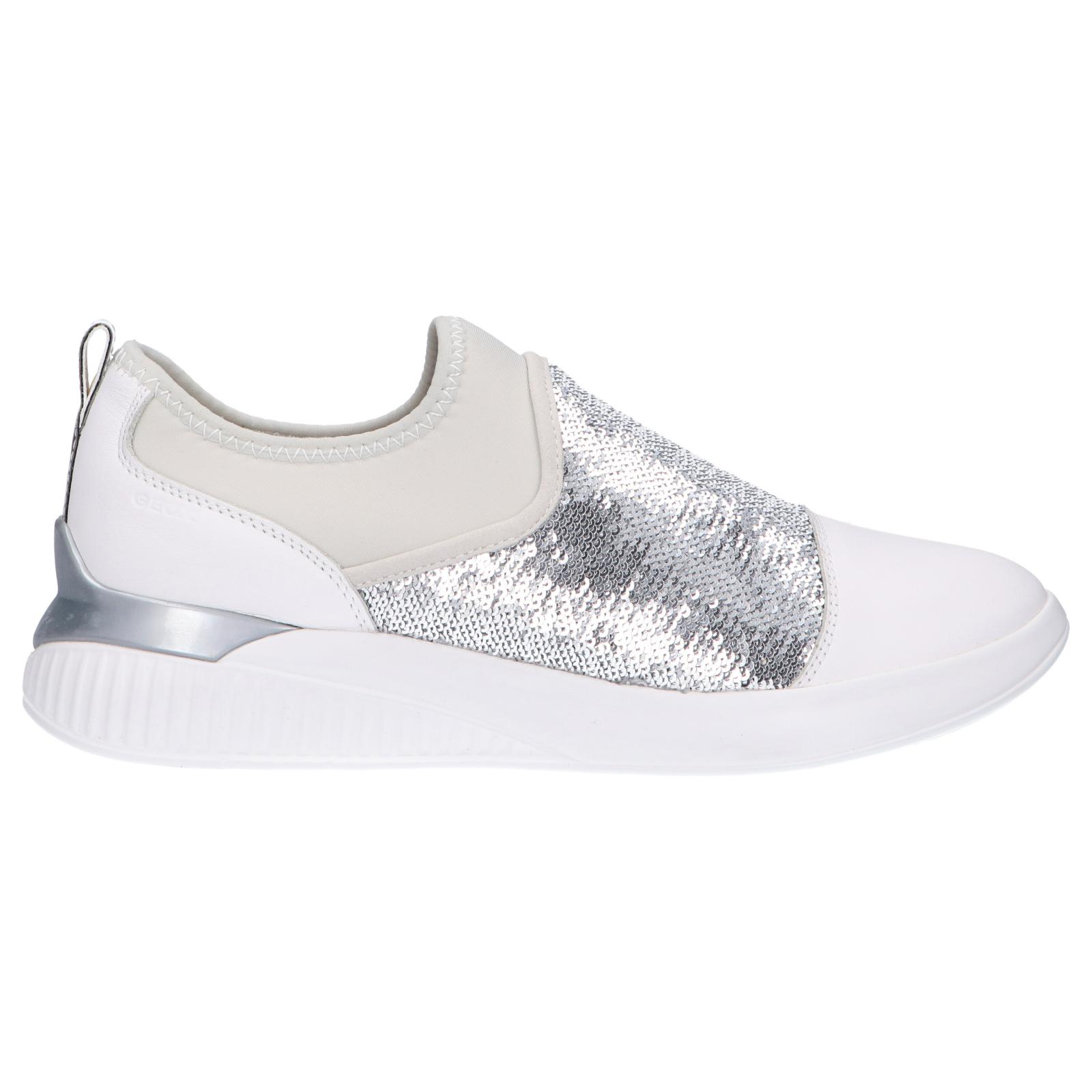 Geox d848sa 085at d theragon c0007 white-silver women's sneakers