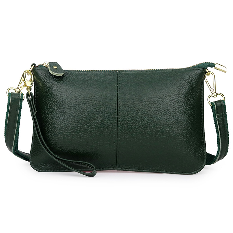 Bolsos cruzados pequeños de cuero genuino para mujer, mini bolsos de hombro, carteras