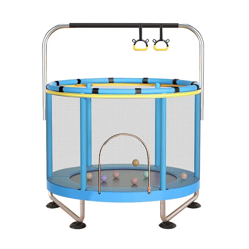 Trampolín Portátil Para Niños De 140 cm/160 cm,Cama Elástica - Trampolín 6 FT/8 FT Ideal Para Regalo De Navidad, Espuma Anticolisión Para Saltar Y Actividades De Trampolín Interior En Trampolín Interior Para 4-15 Años