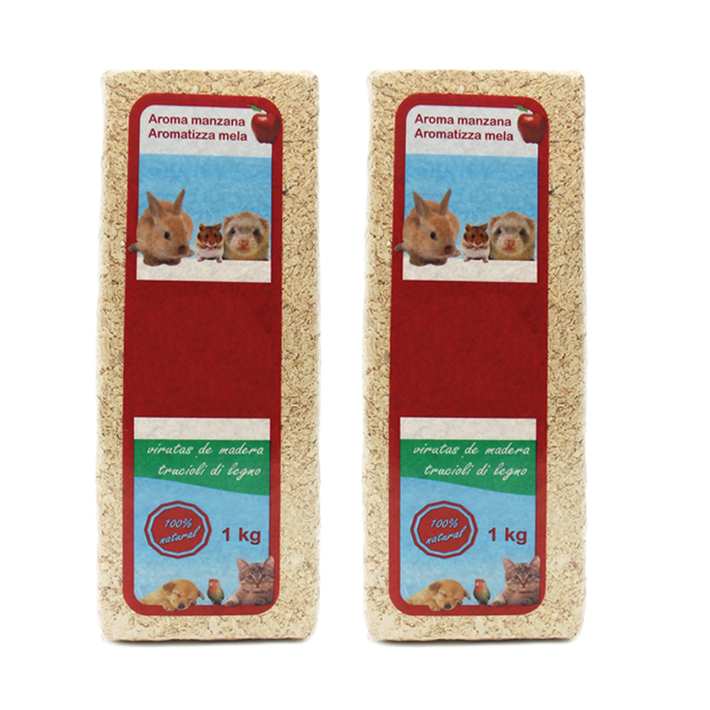 2 Kg Virutas de Madera Lecho Higienico para Mascotas Serrín para Gato Animales Pequeños Hámster Conejo Loro Ardilla