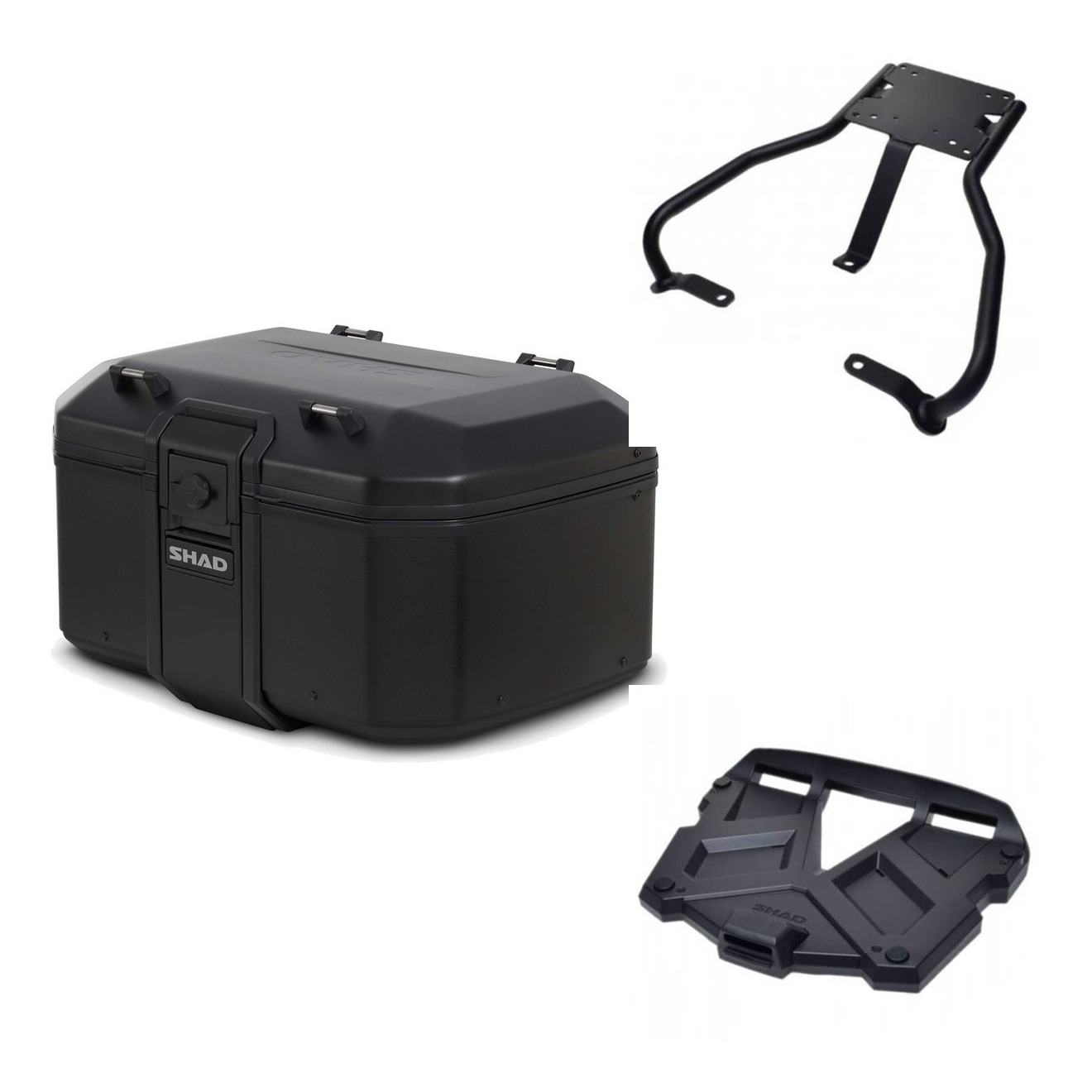 Baul Tr55 Pure Black + Parrilla Terra Pl KIT-569353