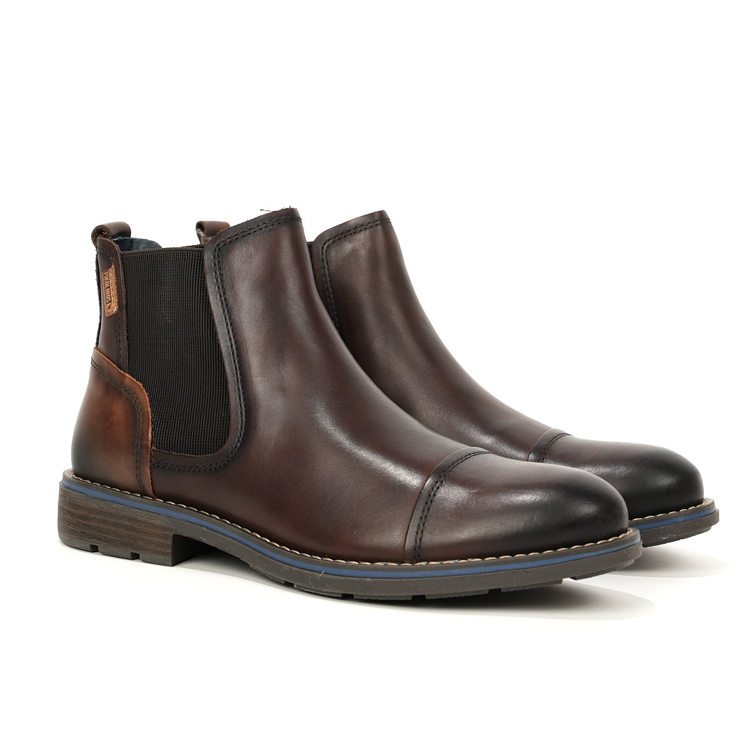 Pikolinos - Botín de Hombre York M2M-8016 Marrón con Ajuste Elástico