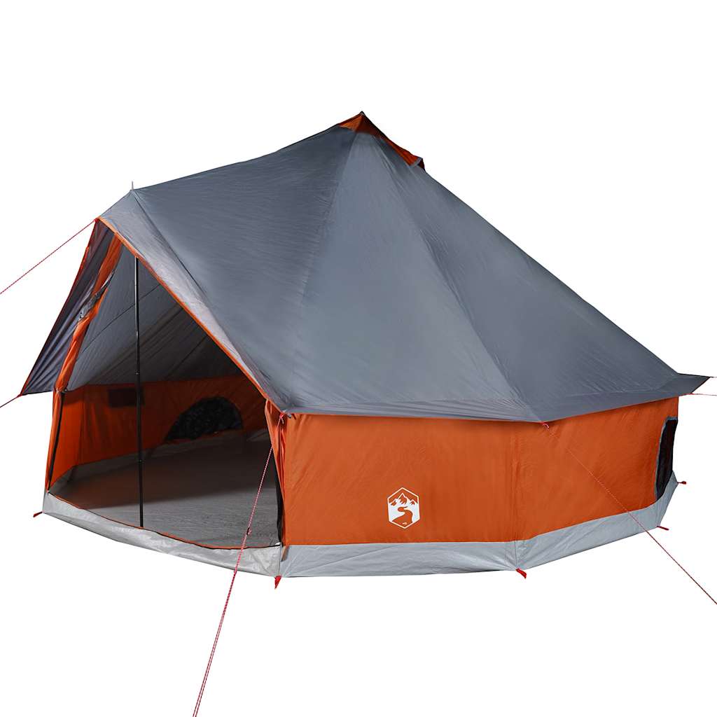 vidaXL Tienda de campaña familiar tipi 10 personas impermeable Color Azul,  Verde,  Gris y naranja y mas