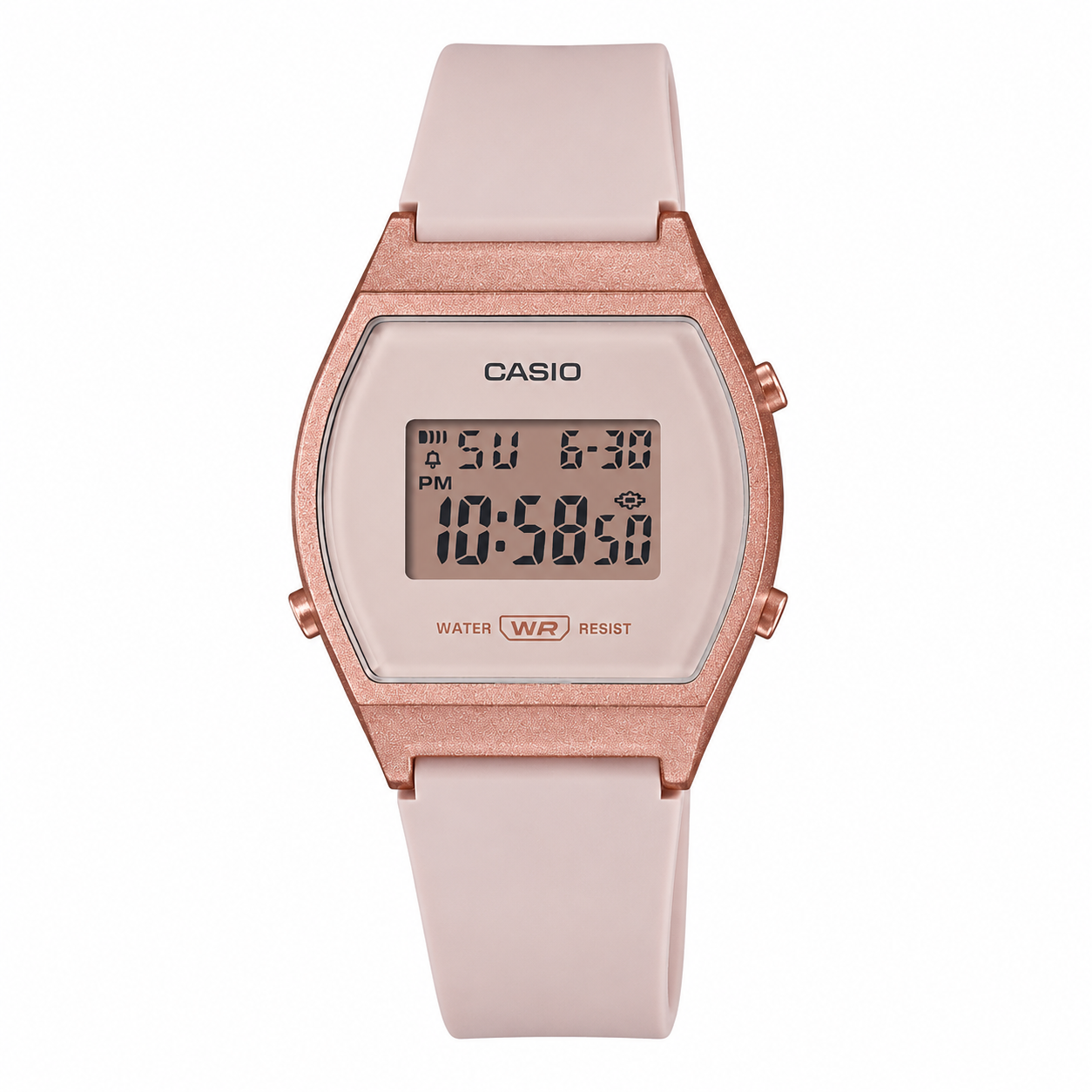 CASIO LW-204-4AVEF Reloj Digital Mujer Rosa 5 ATM Cronómetro Alarma y Luz LED