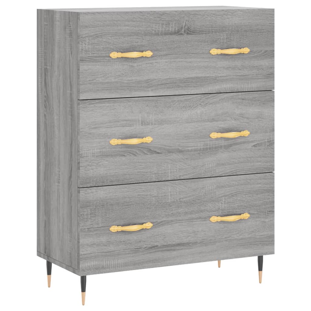 Vidaxl Aparador de Madera Contrachapada 69,5x34x90 Cm Mueble de Almacenaje de Salón