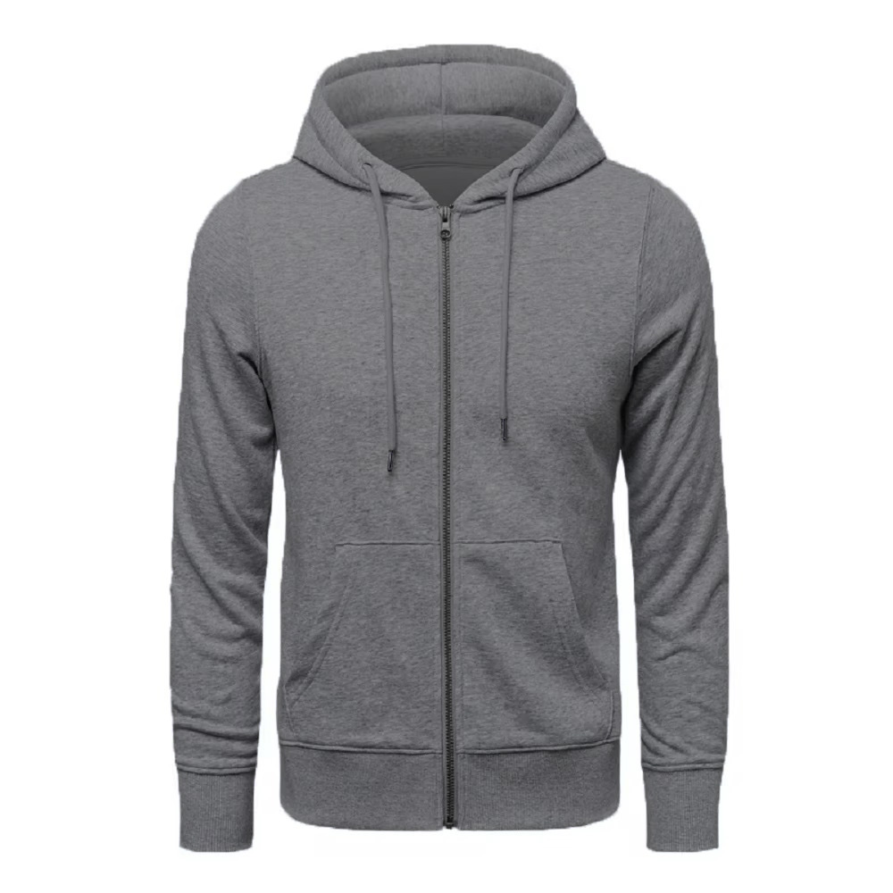 TK Sudadera De Alta Calidad Para Hombre Estilo Retro Harajuku Color Sólido Chaqueta De Calle Alta Suéter Casual Suelto Abrigo