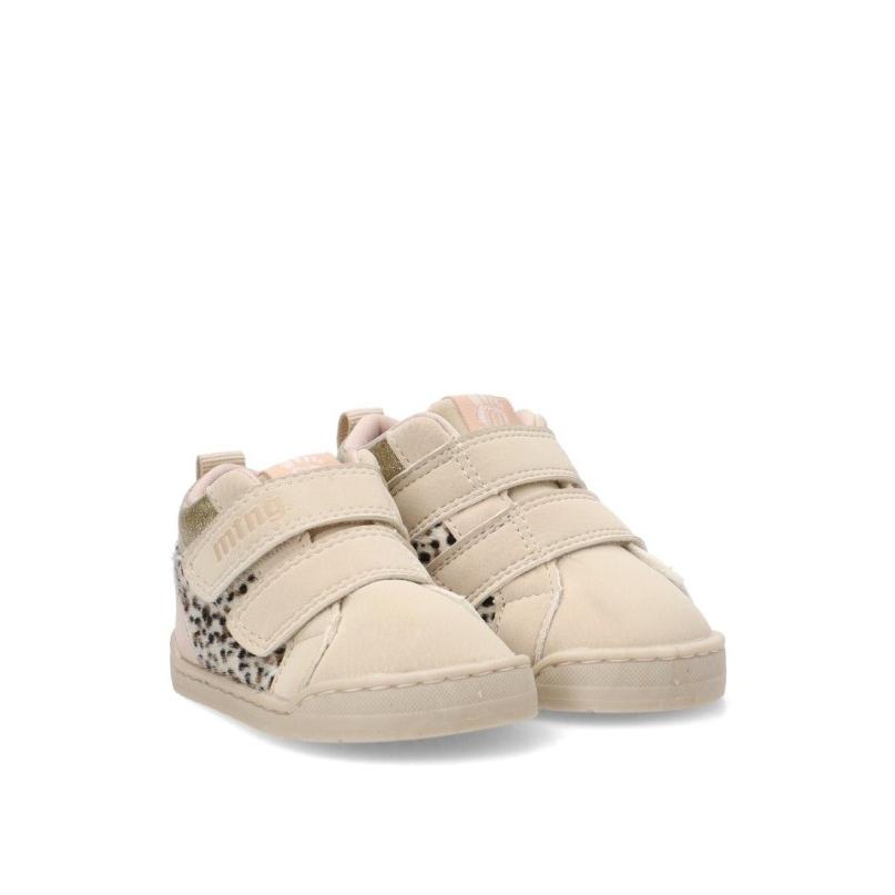 Zapatillas Respetuoso/barefoot Mustang Kids - Niña - Suela Plana - Modelo 49068 - Color Beige