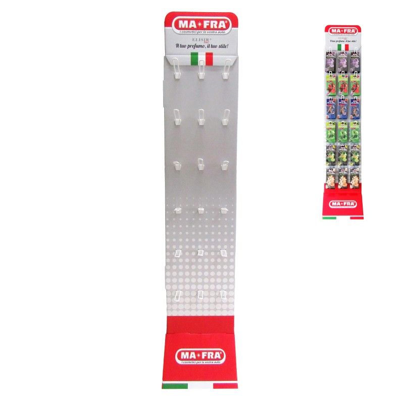 Expositor 18 Ganchos Para Ambientadores De Coche Lucky Star 18 170X34x5 Cm 05118