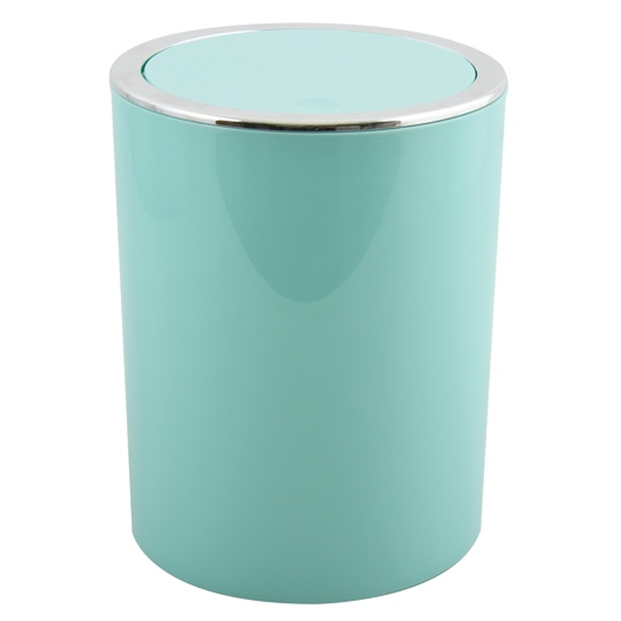 Msv Cubo De Basura Kamaka 6L Verde Pálido Redondo Moderno Elegante