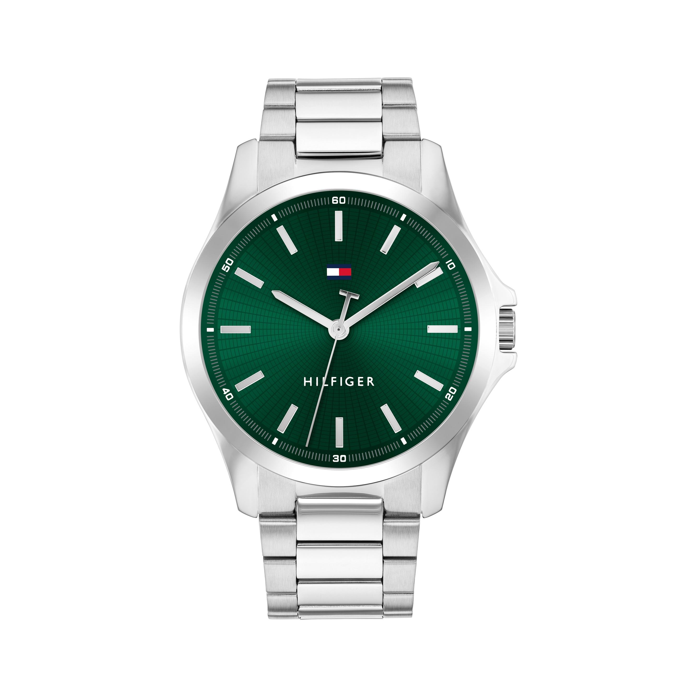 Reloj TOMMY HILFIGER Hombre Bruce 1710672 - Acero con esfera verde - Resistente al agua