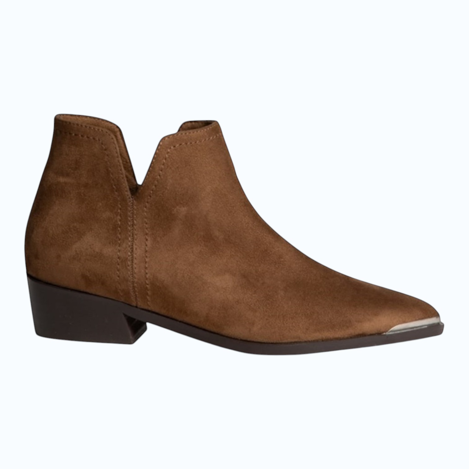 Corina - Botines de mujer modelo CORINA 6742 en antelina con diseño cowboy tacón bajo 4 cm ideales para looks casuales