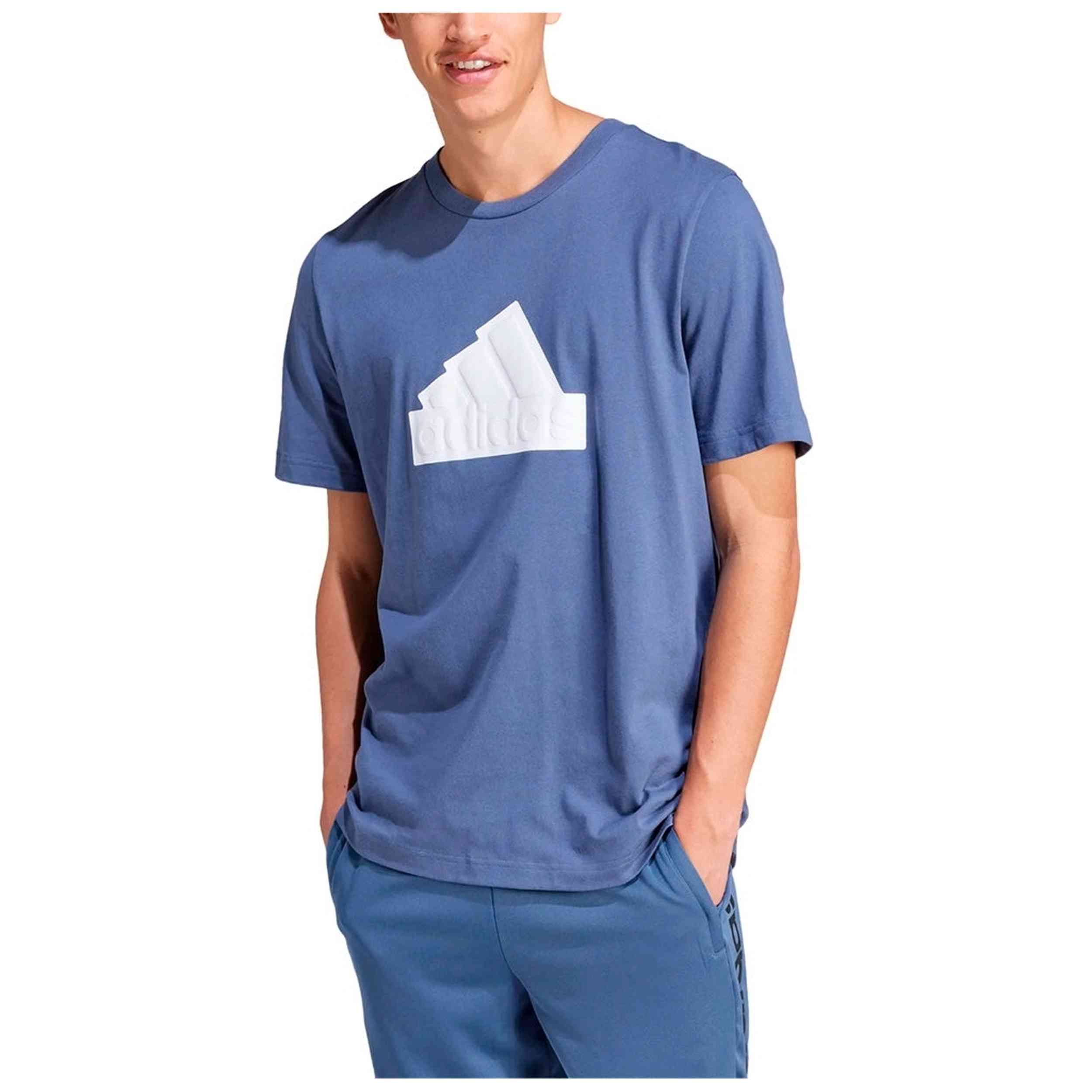 Camiseta De Manga Corta Adidas modelo IZ1624 para Hombre en color Azul