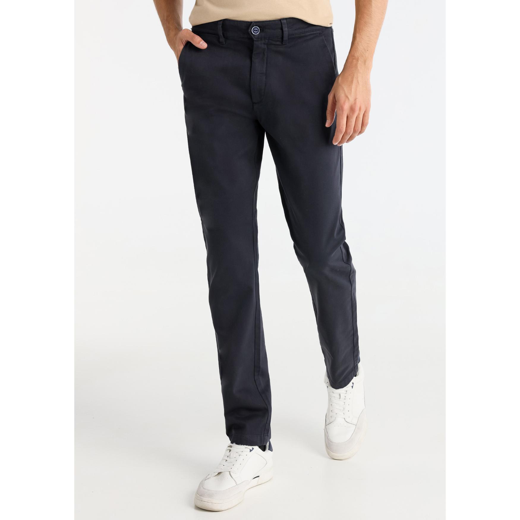 BENDORFF - Pantalon chino textura dobby- Slim - Tiro Medio - Tallaje en Pulgadas- Tallaje en Pulgadas