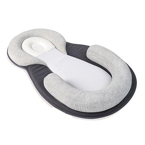 TK Almohada Para Bebé Recién Nacido Protección De Cabeza Seguridad Al Dormir Respirable Modeladora Antirrollo Almohada Para Niños Pequeños Antideslizante Almohadilla De Leche