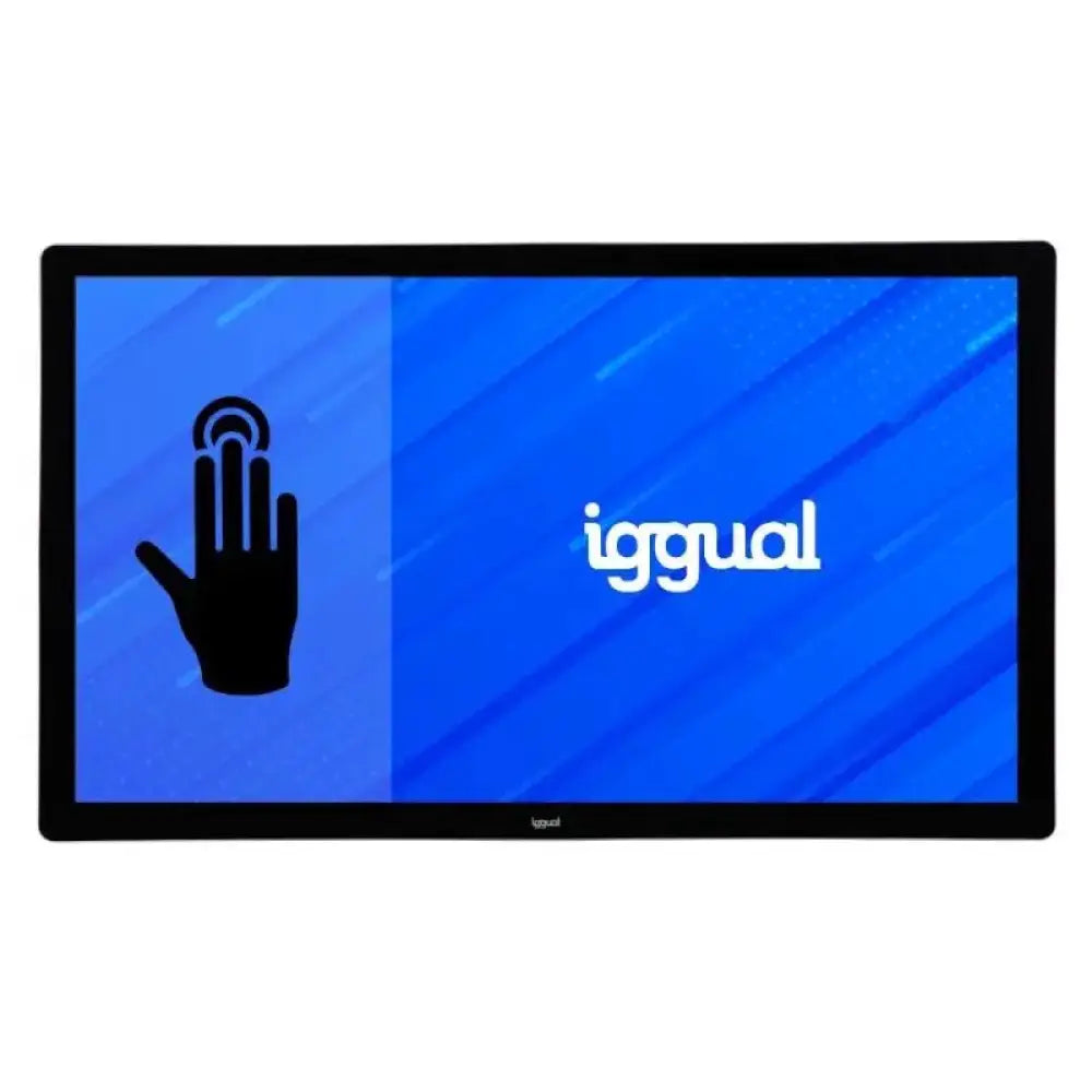 Iggual - Monitor táctil de 43 pulgadas IPS Full HD 1080p con tecnología multi-touch de 10 puntos, carcasa metálica IP65 y conectividad HDMI/USB/VGA (MTL430HS)