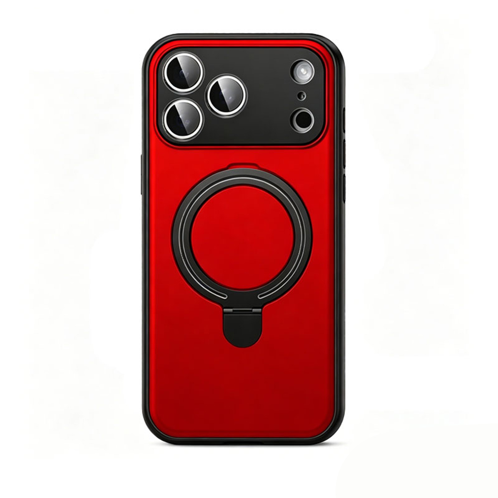 PACIFICO Funda Protectora para iPhone Serie 17, Soporte Plegable Integrado, Marco Protector Elevado para Lente de Cámara, Carcasa Antigolpes Mate Antihuellas