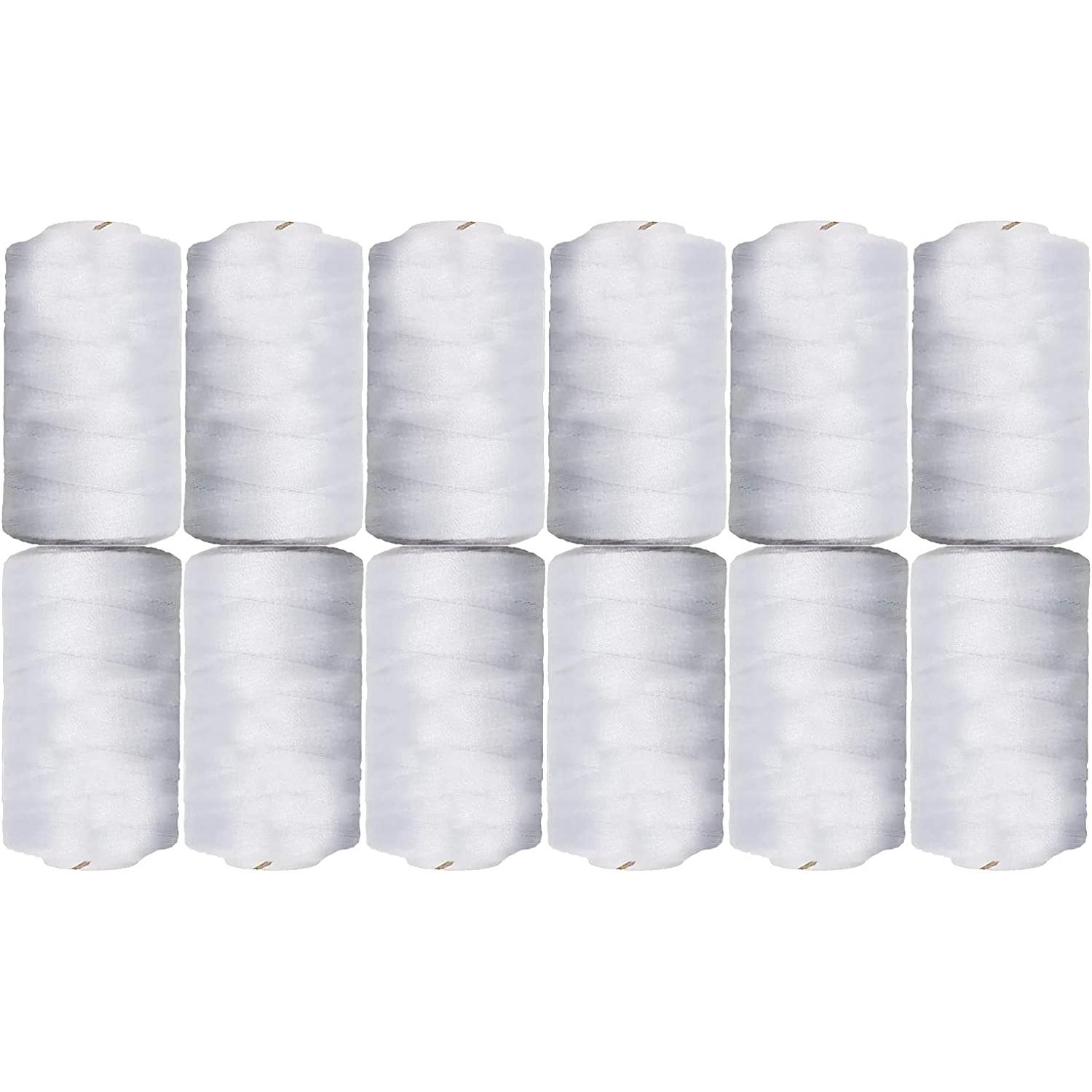 Euroxanty Hilo de Costura 100% Poliéster | Set de 12 Bobinas de Hilo de Colores de 500 M | Alta Resistencia