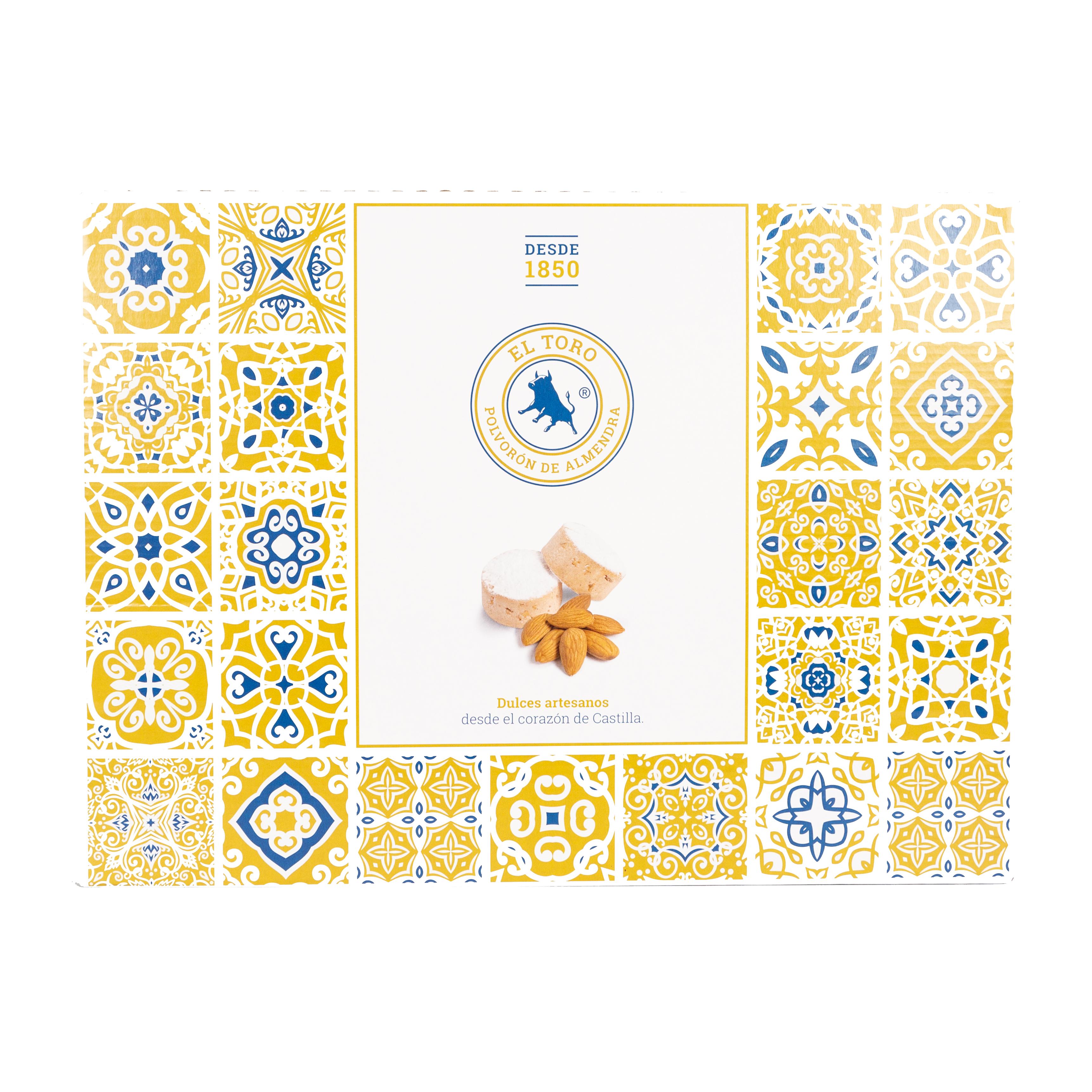 El Toro - Estuche de Polvorones el Toro almendras - Valladolid (Tordesillas) - Elaborados con almendras - Producto artesanal