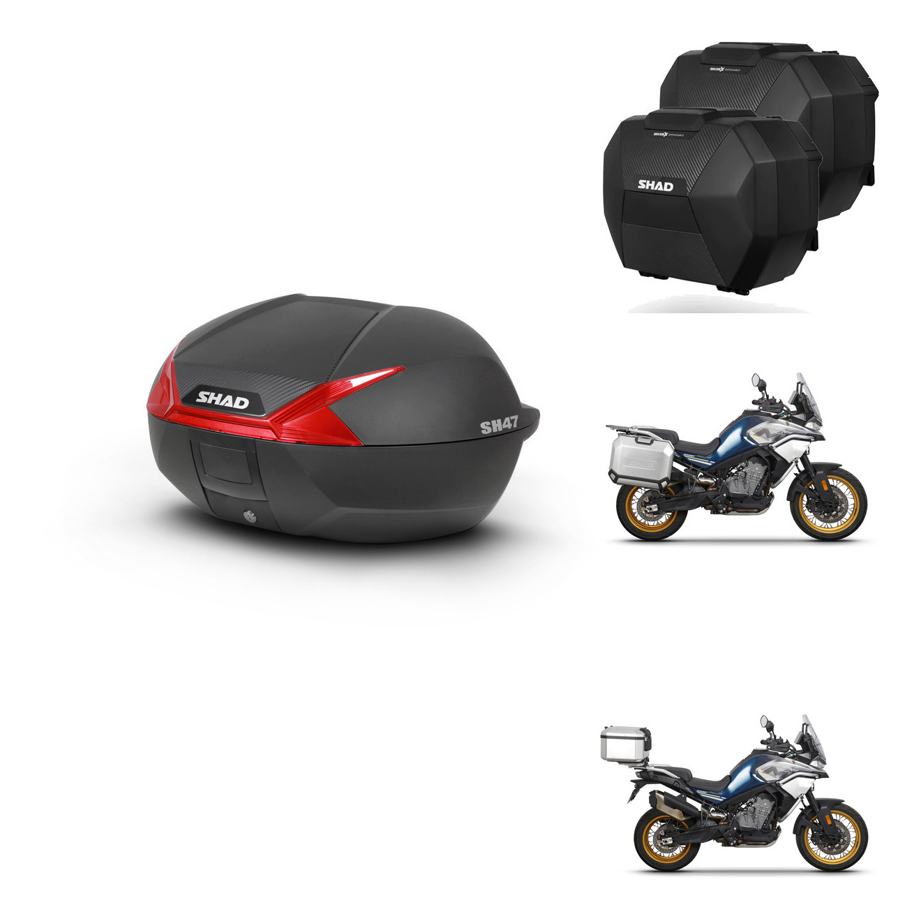 Maletas Sh38x Carbon + Herraje Baul + He KIT-582729