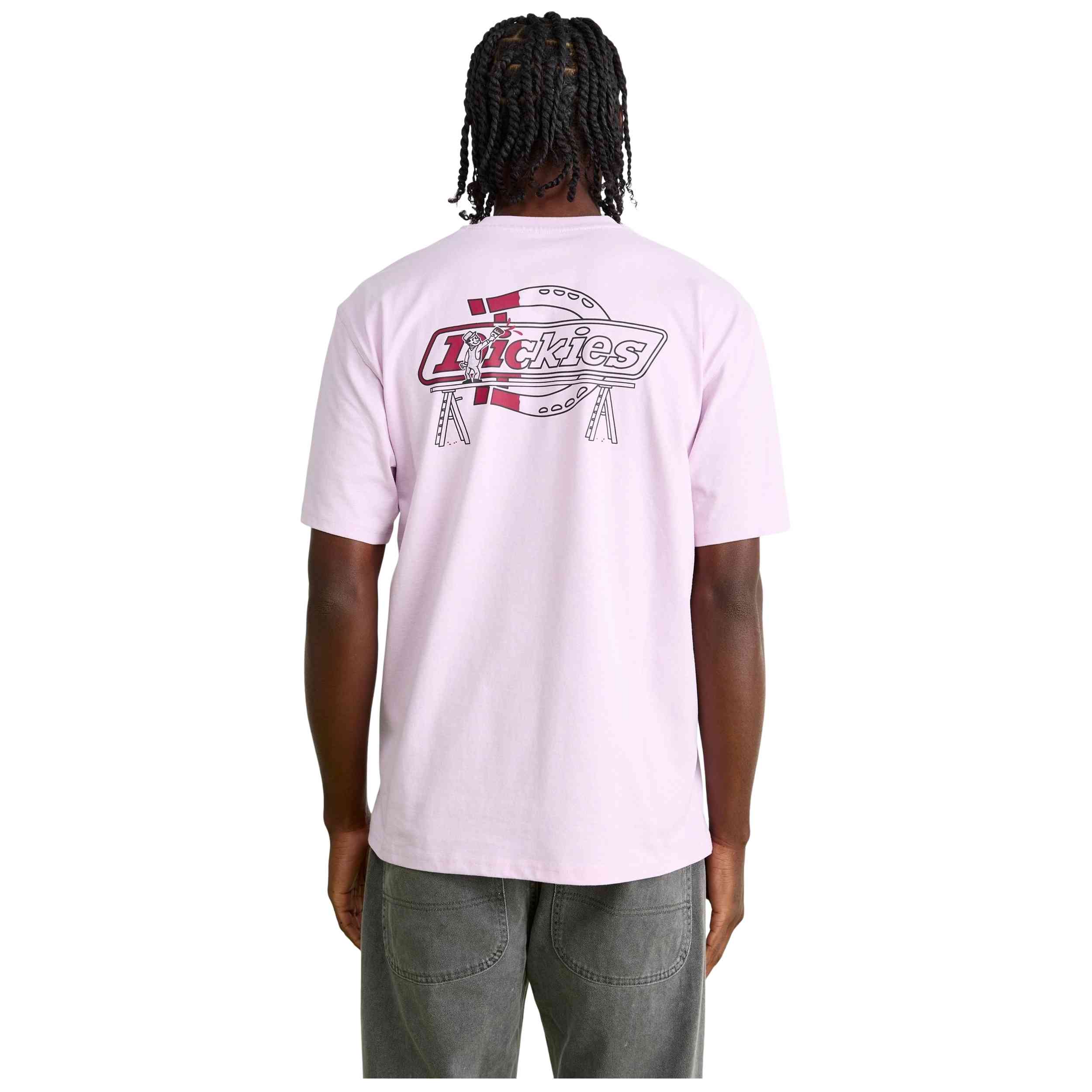 Camiseta De Manga Corta Dickies modelo DK0A87QPK731 para Hombre en color Rosa
