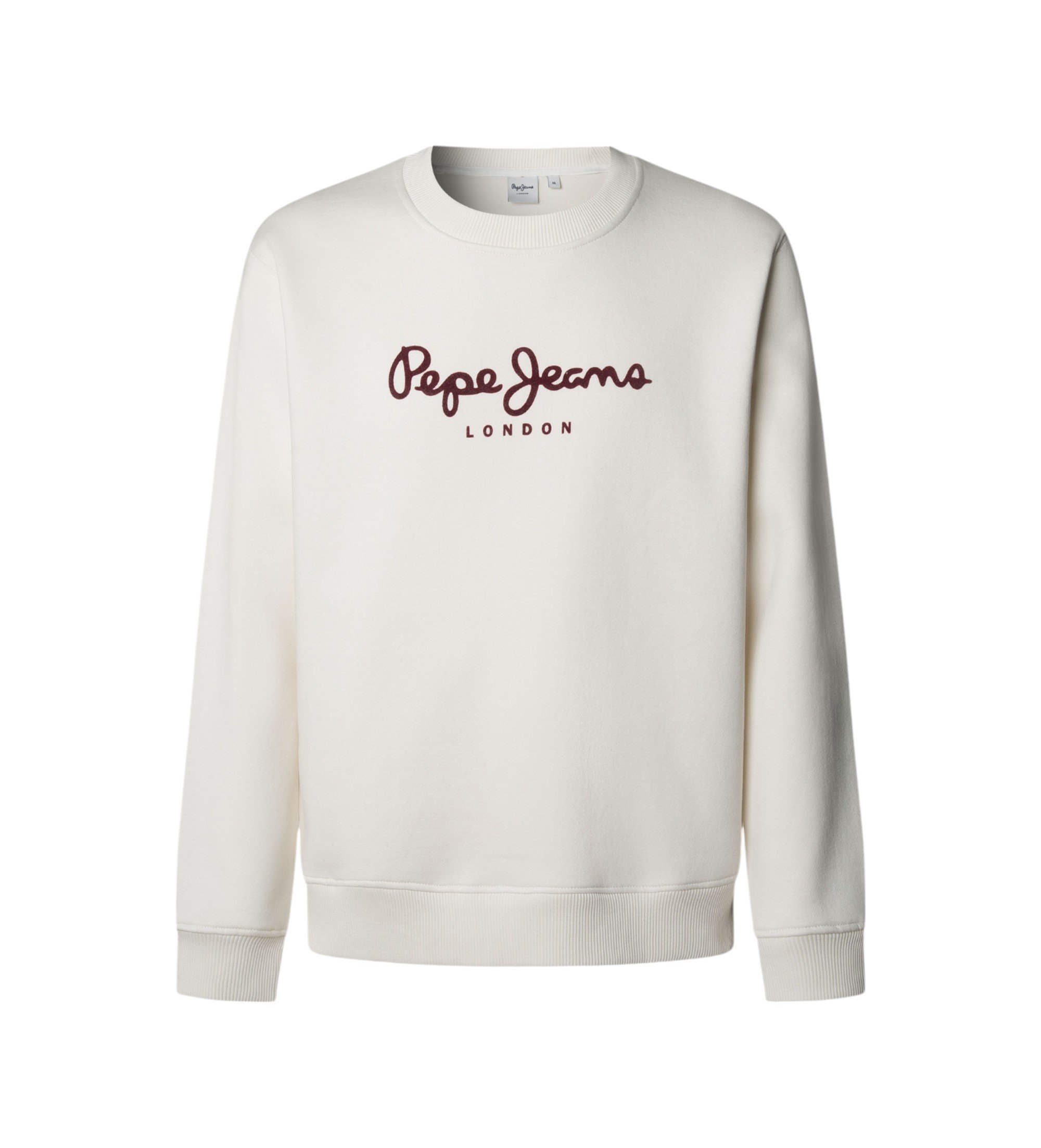 Pepe Jeans | Hombre | Sudadera Macbeth Plain blanco roto