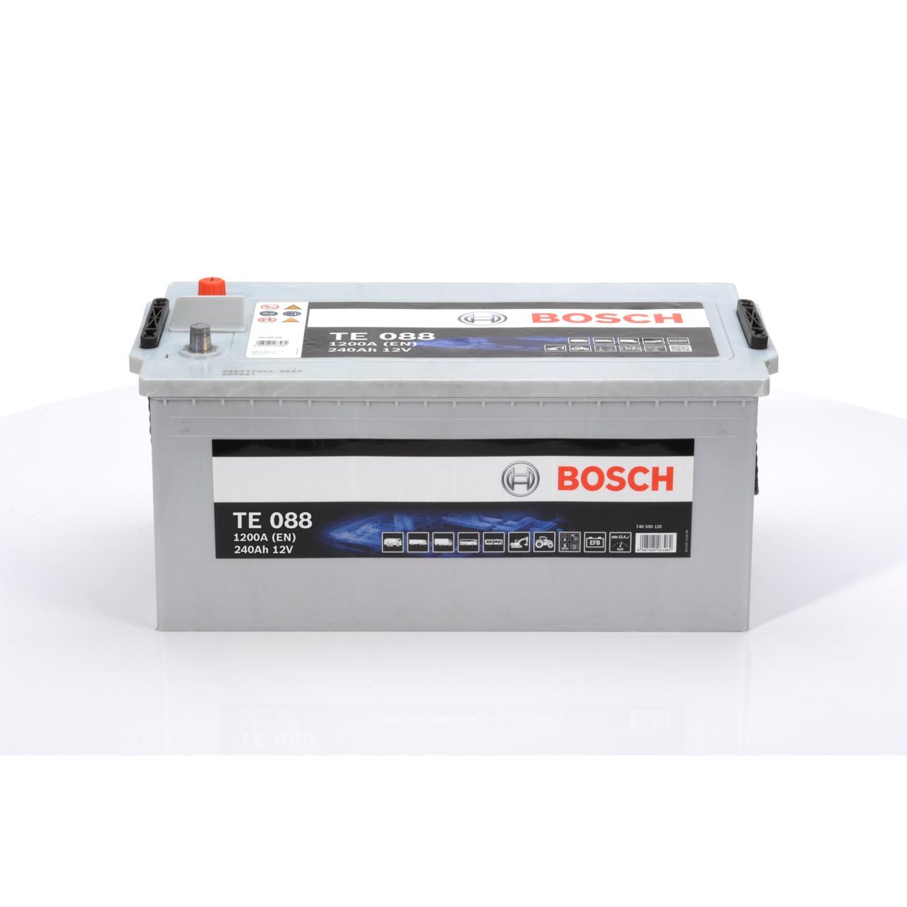 Batería Bosch 240Ah/1200A para coches y camiones