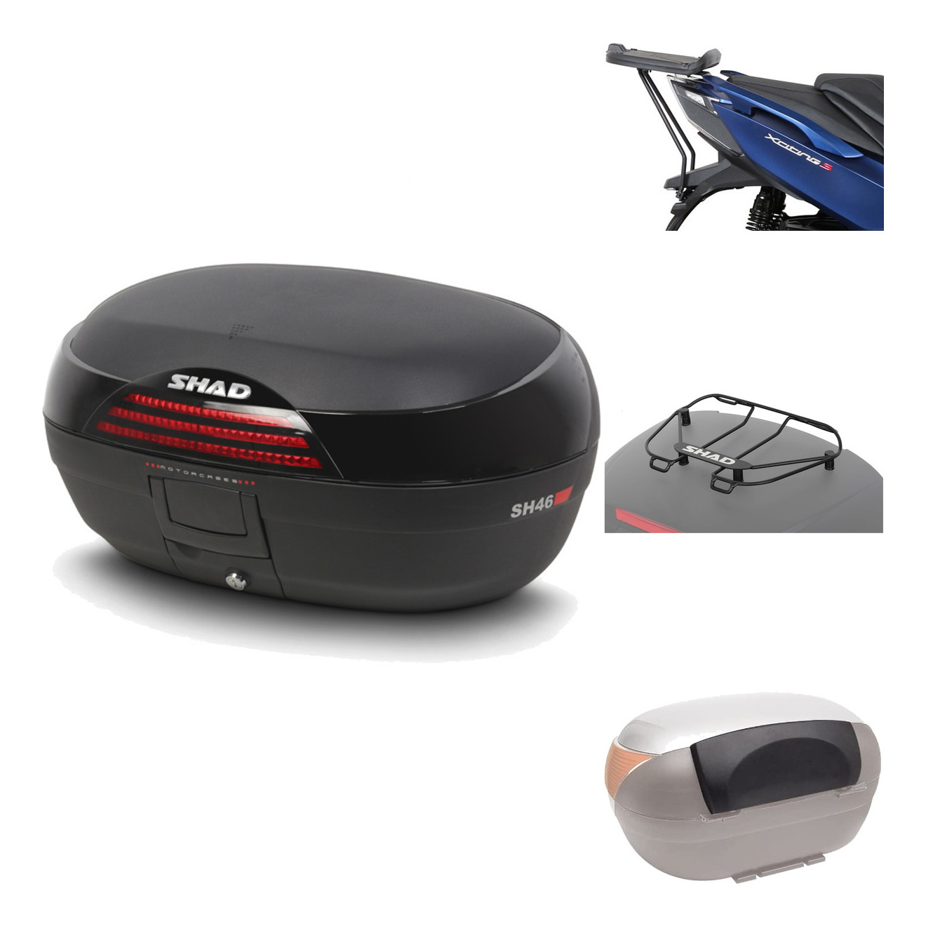Baul Trasero + Herraje Montaje + Accesorios Sh46 Sh 46 New Model KIT-184141