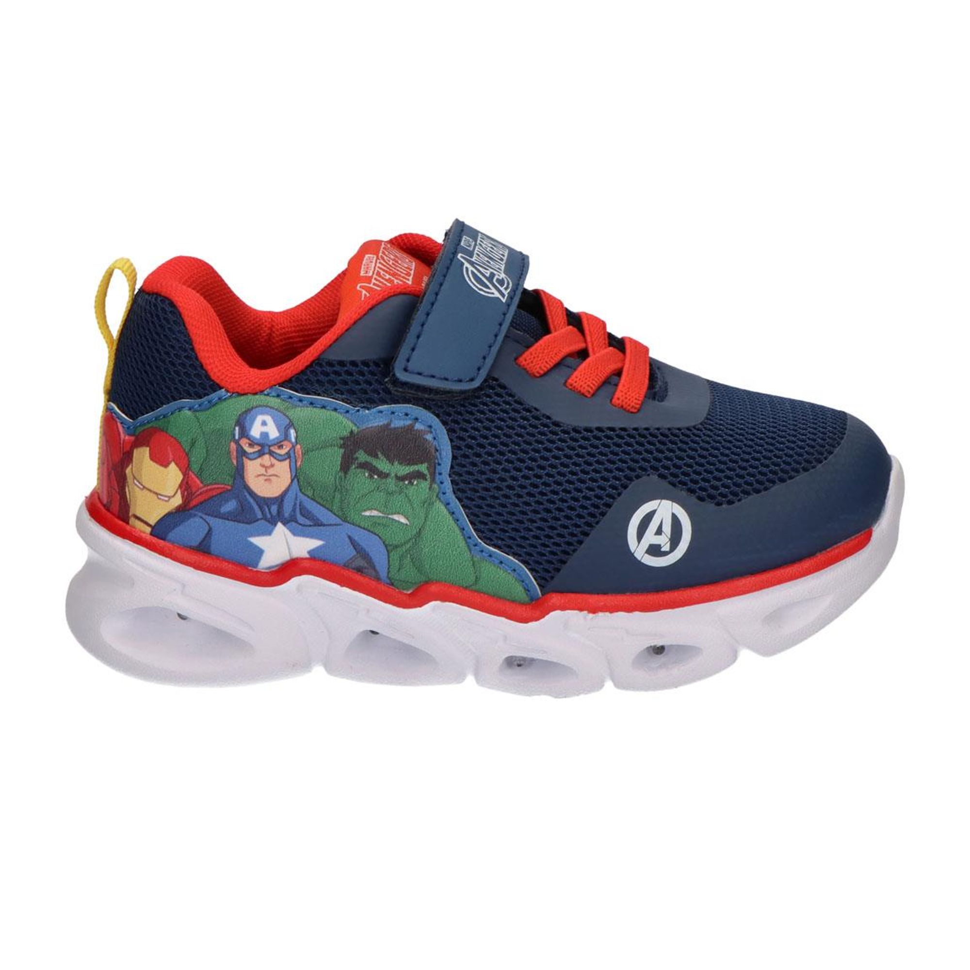 Deportivas Avengers para Niños y Niñas - Zapatillas Marvel Disney Suela Ligera EVA, Cómodas, Resistentes y Ajustables con Velcro, Ideales para Colegio, Parque y Uso Diario