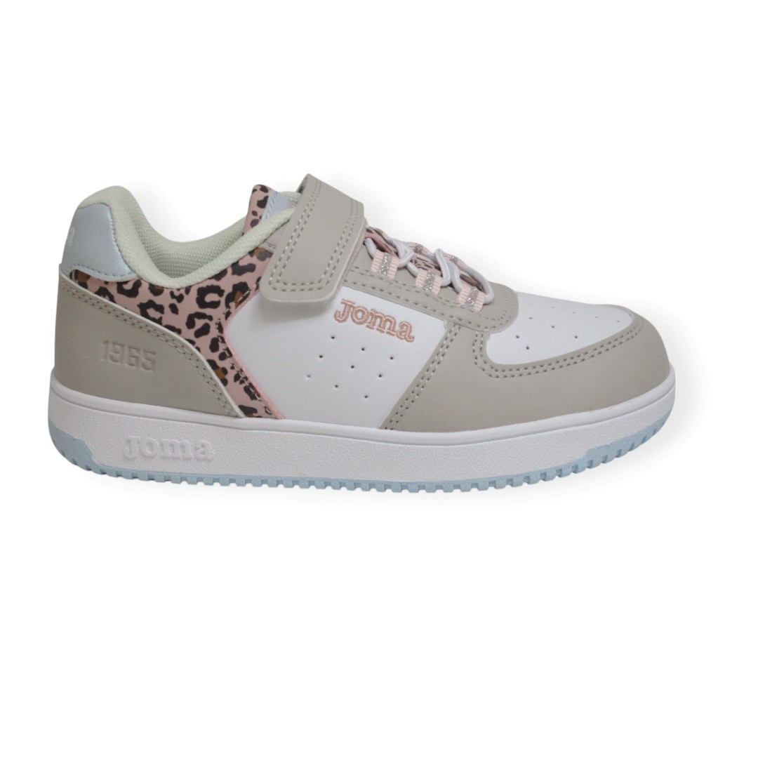 JOMA PIPE  JR  2525  Blanco  con  con velcro ajustable  JORDAN  para niñas
