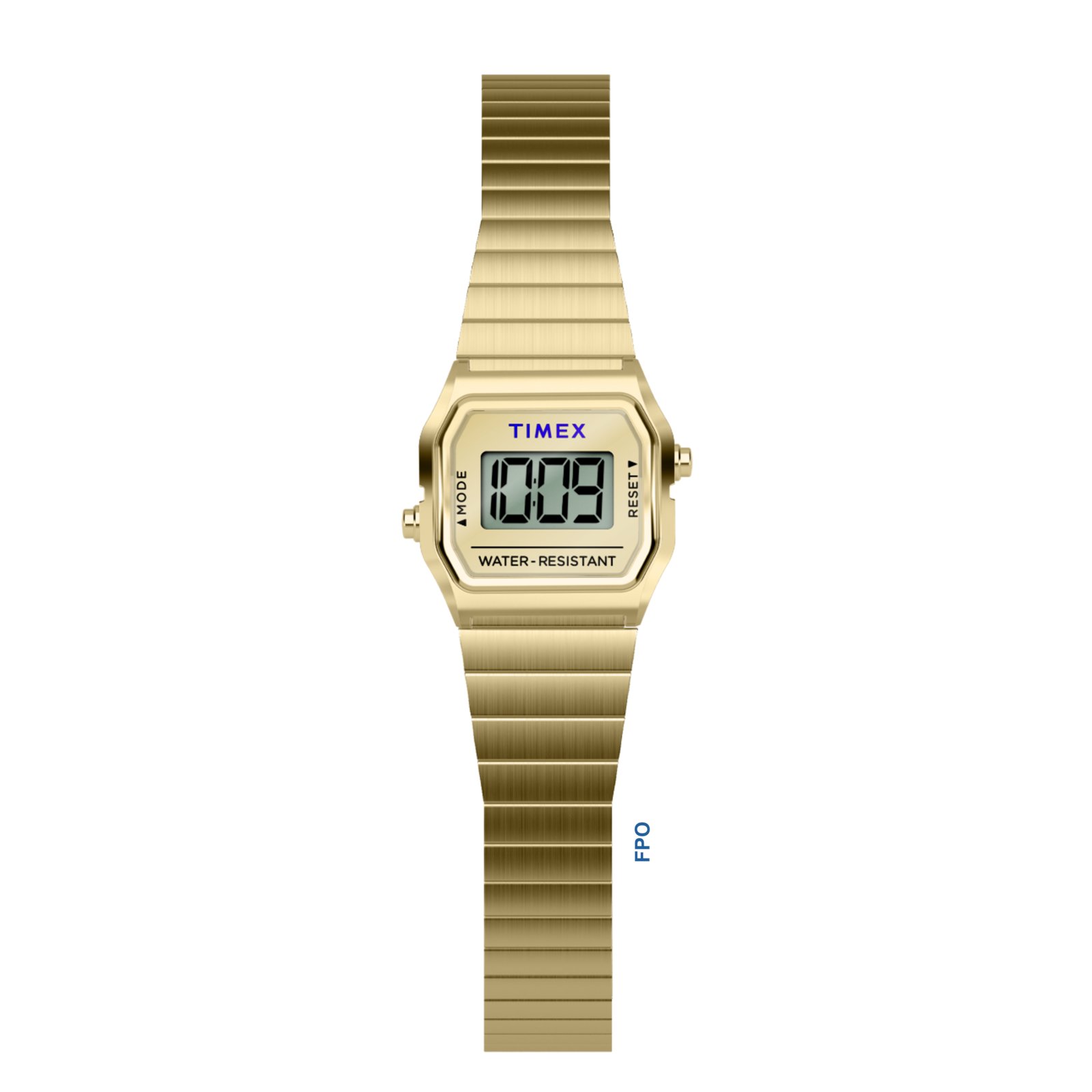 Timex Reloj Mujer Caja De Acero Pulsera Acero De Color Dorado Resistente Al Agua 3 Atm Tw2y46600