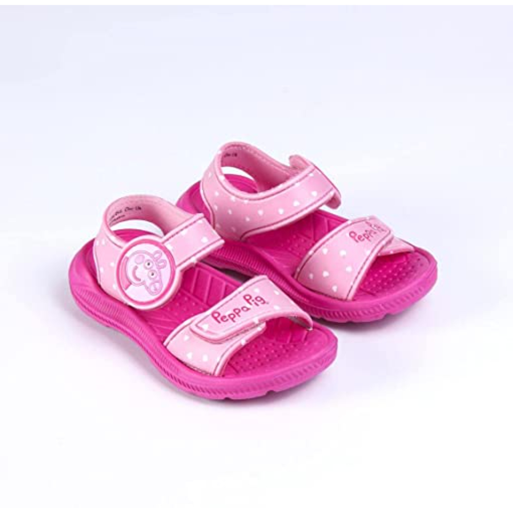 Peppa Pig Cerdá Sandalias Rosa Niña Velcro Bordado Oficial