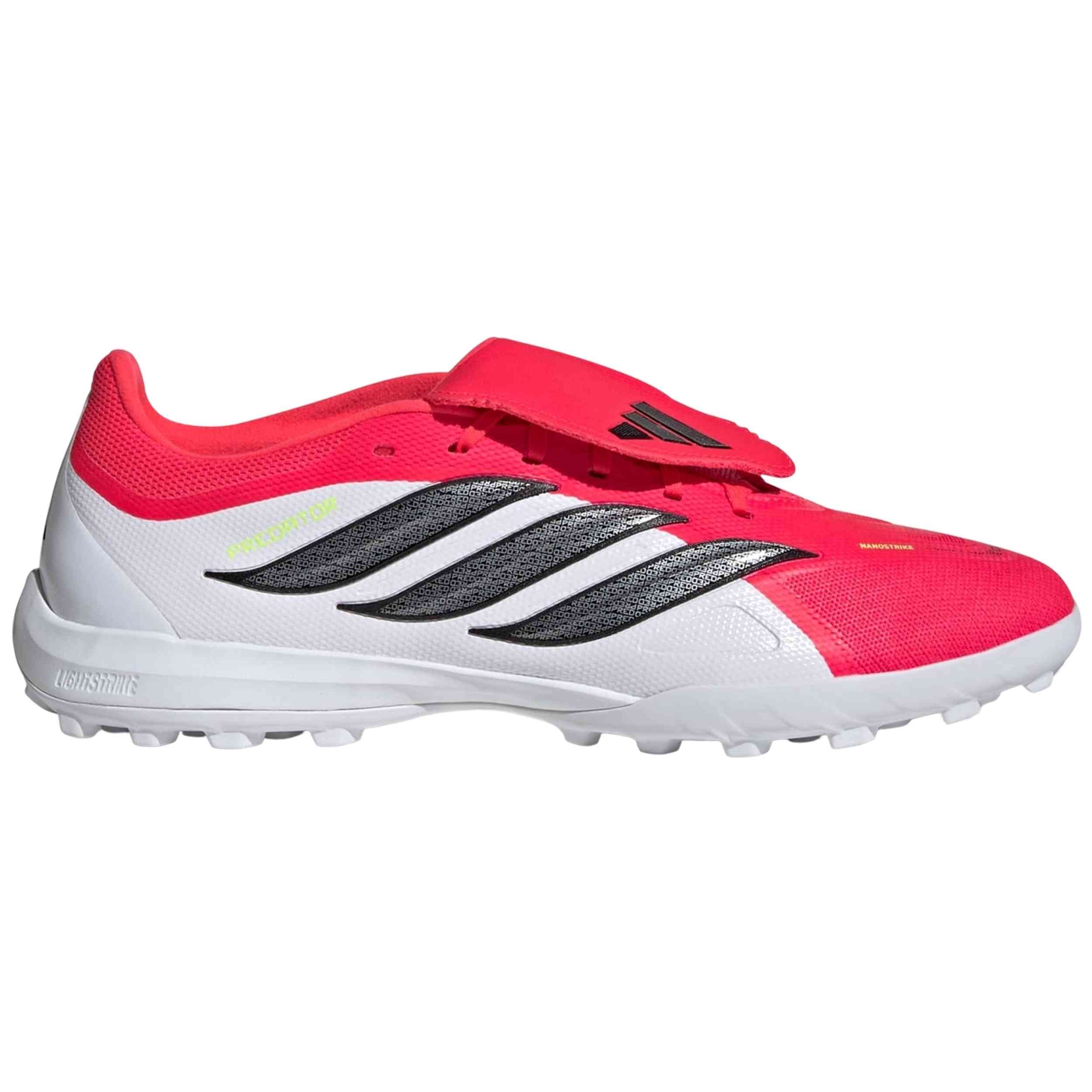 Botas De Futbol Adidas modelo Predator League Fold-Over Tongue Turf Soccer Shoes "Lucid Red/Core Black/Cloud White" para hombre y mujer en color Rojo