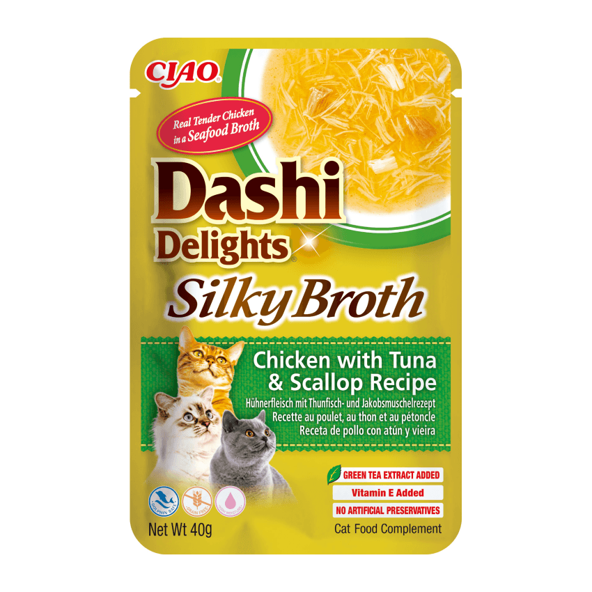 Dashi Delights SILKY BROTH Pollo, Atún y Vieira 12 x 40gr