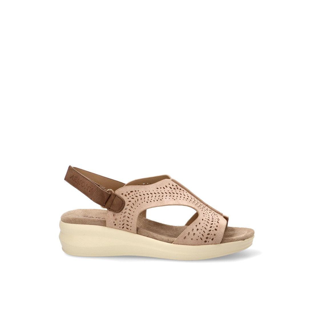 SANDALIA CALADA ALISIO 40019, ARMONY MUJER, BEIGE