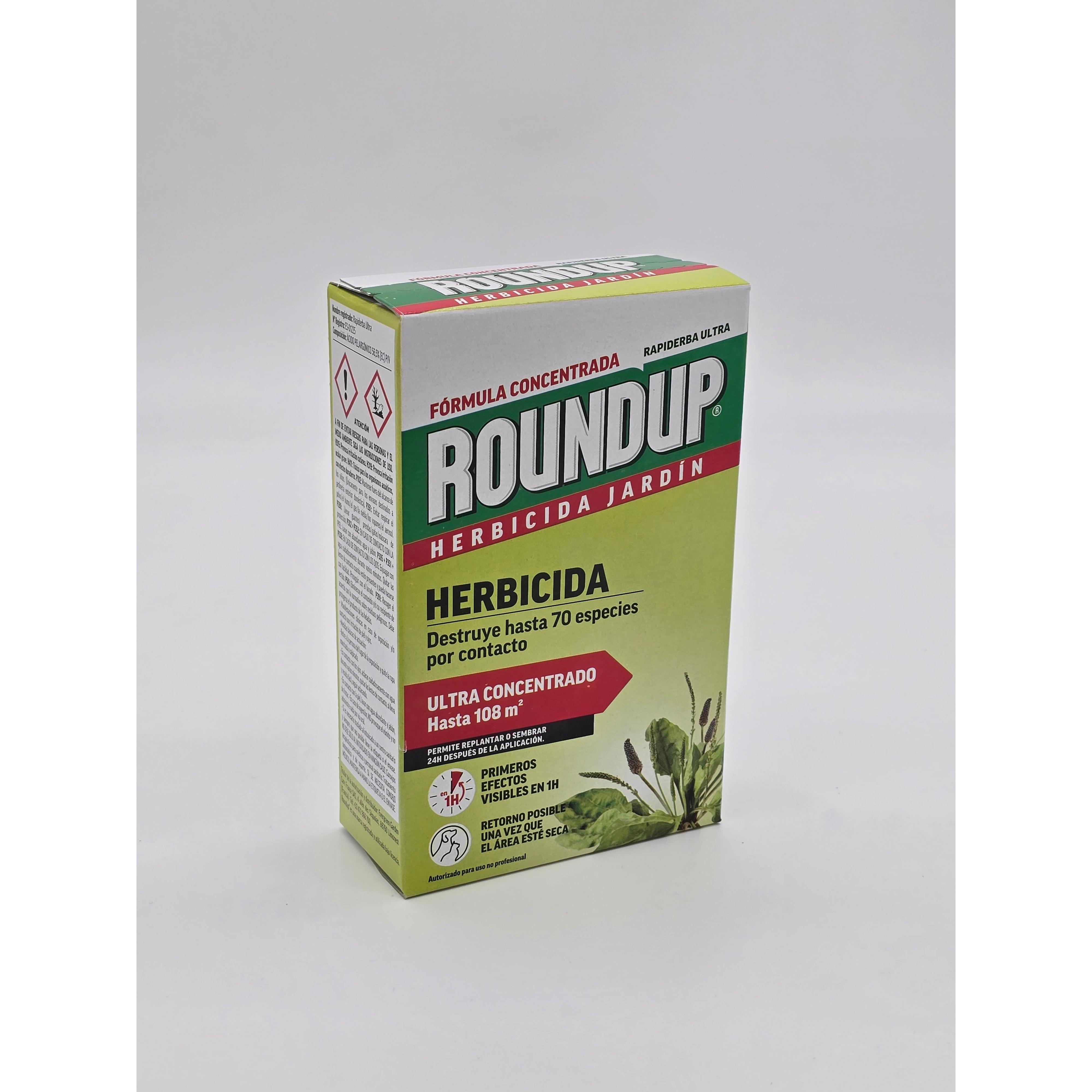 ROUNDOUP Herbicida para todo tipo de malas hierbas | 250ml para 5 litros de Agua | Formula Concentrada|