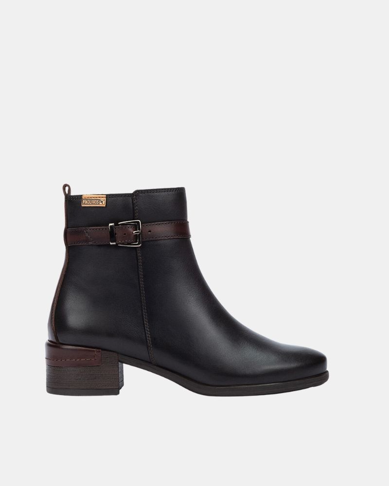 PIKOLINOS MALAGA W6W 8622C1 Botines Cowboy Bajos Mujer Negro