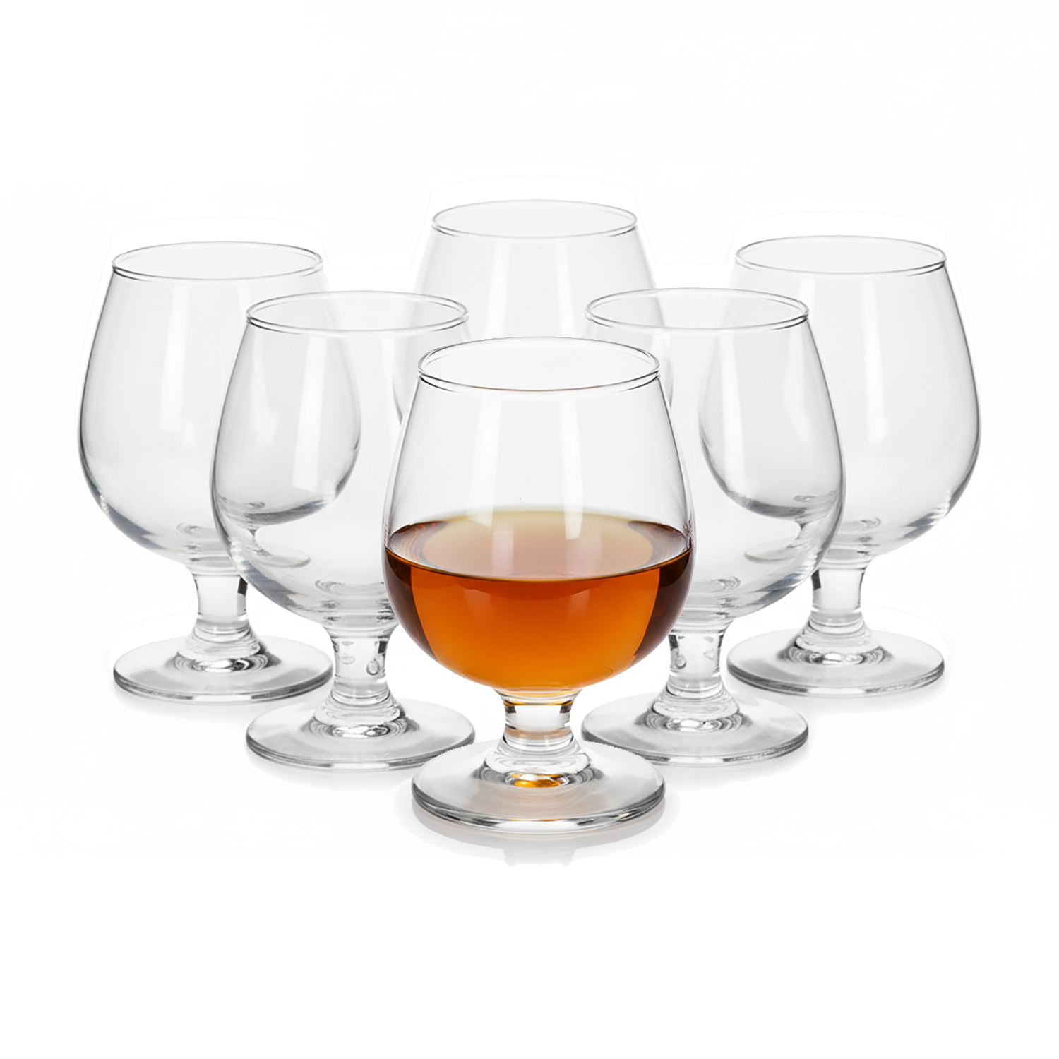 Alessandro - Copa de coñac y brandy Alessandro, cristal transparente resistente, 100/150/200/250/350/500 ml, packs de 6 a 36 unidades, aptas para lavavajillas y hostelería